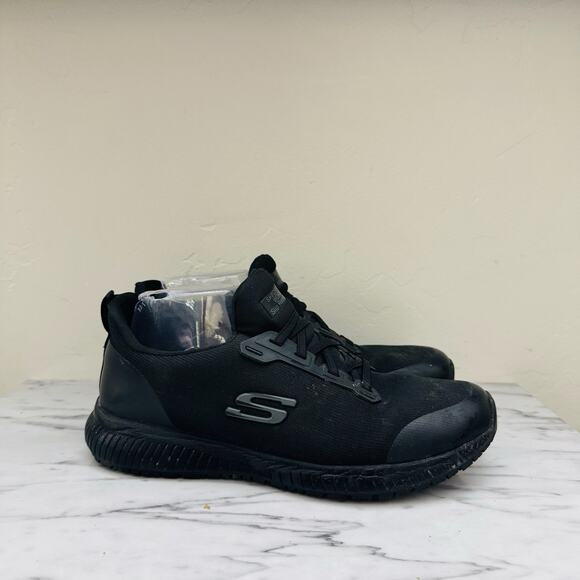 Skechers Work Slip Resistant Black Sneakers Women’s Size 9.5 - Picture 4 of 10